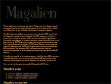 Tablet Screenshot of magalien.com